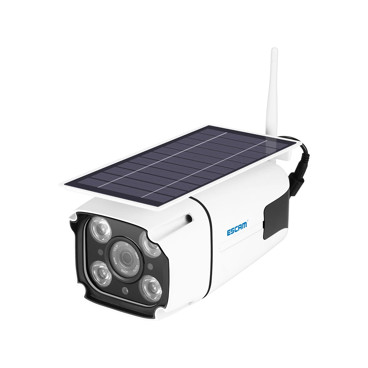ESCAM QF260 wifi беспроводной IP67 Открытый 1080P 2.0MP солнечная батарея низкое энергопотребление PIR камера видеонаблюдения