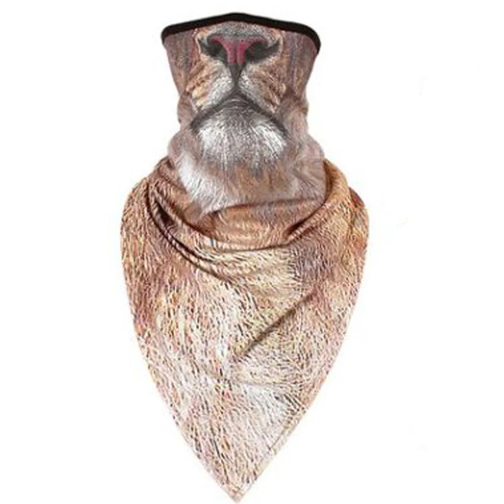 Мужская и женская маска для улицы, 3D, кошка, собака, бандана, половина лица, маска для грелки, для шеи, для защиты лица, для велосипеда, лыжного туризма, велоспорта, Спортивная Балаклава