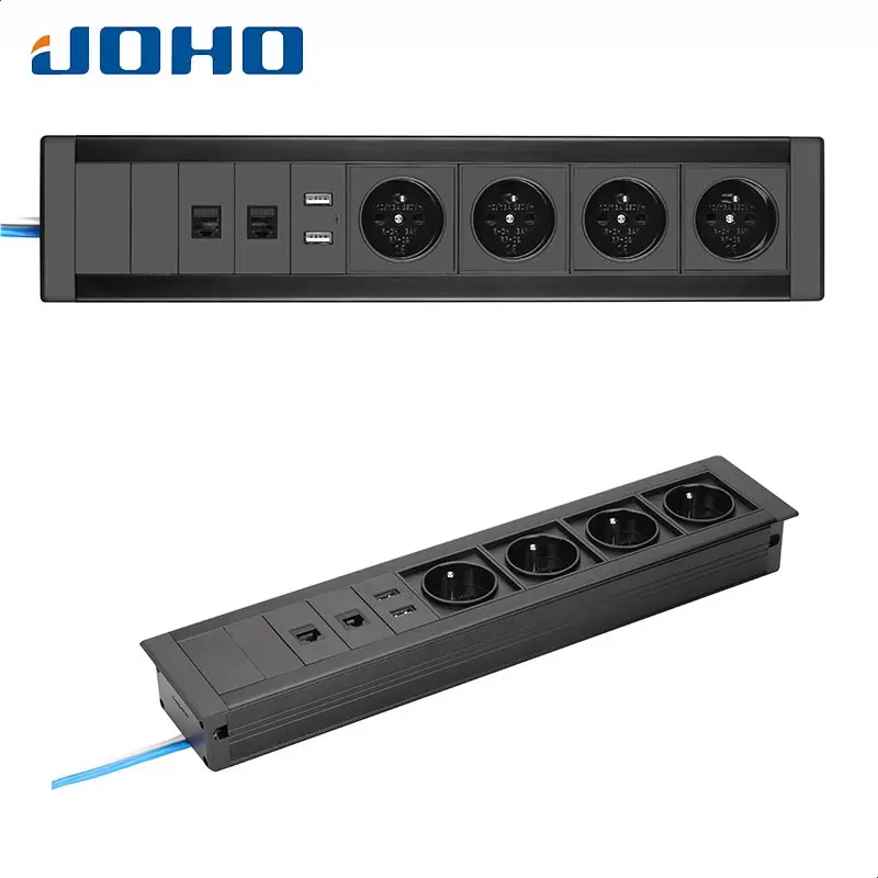 Настольные розетки JOHO 10 А/16 А универсальные для портативных компьютеров