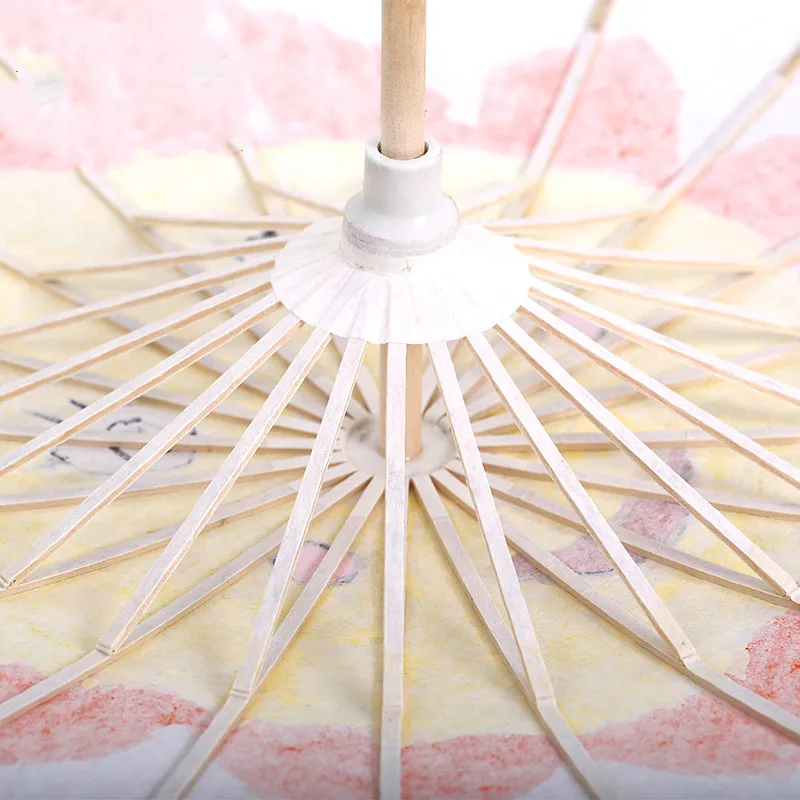 5 Size White Paper Parasol Wedding Party Photography Prop Umbrella 20cm/84cm Solid Color Perfect for DIY Painting material | Дом и сад