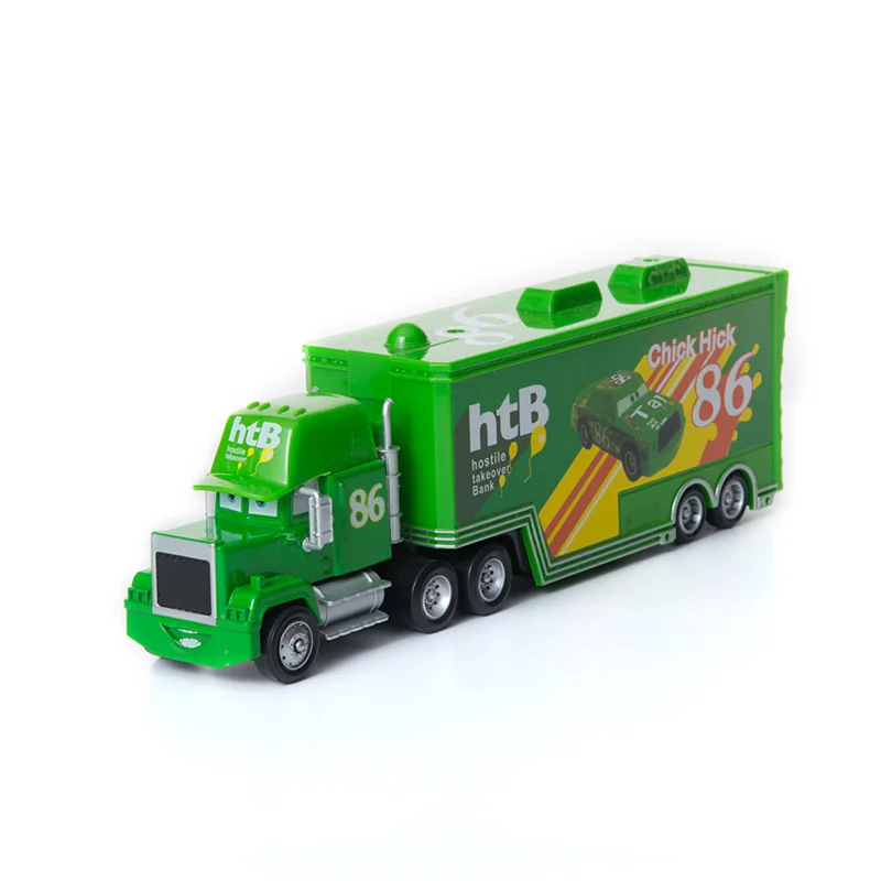 Chick Hicks Truck Disney Pixar Cars 2 3 игрушки № 35 грузовик молния McQueen Джексон шторм Рамирез Мак дядюшка 1:55 литой модельный автомобиль игрушка детский подарок - Цвет: Chick Hicks Truck