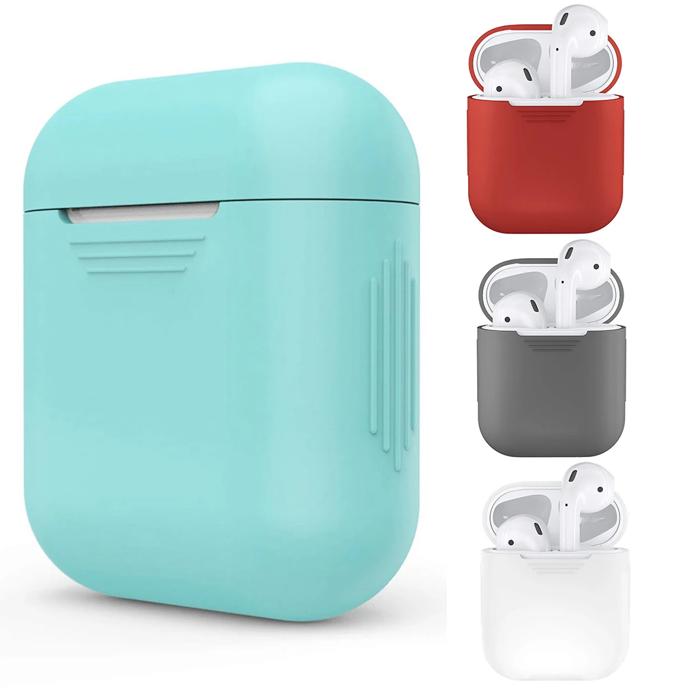 Новый ударопрочный защитный цветной Мягкий силиконовый чехол с Bluetooth Airpods