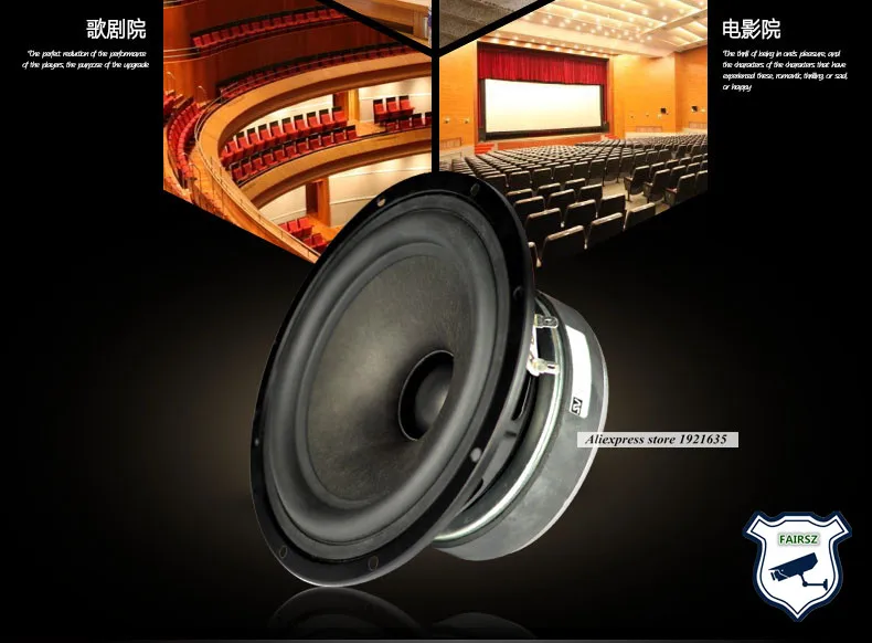 SV 6,5 дюймов коаксиальный полный спектр динамик HiFi мягкий теплый человеческий звук Pmax 80 Вт 6ohm Vas 22,7 резиновый край Заводская распродажа