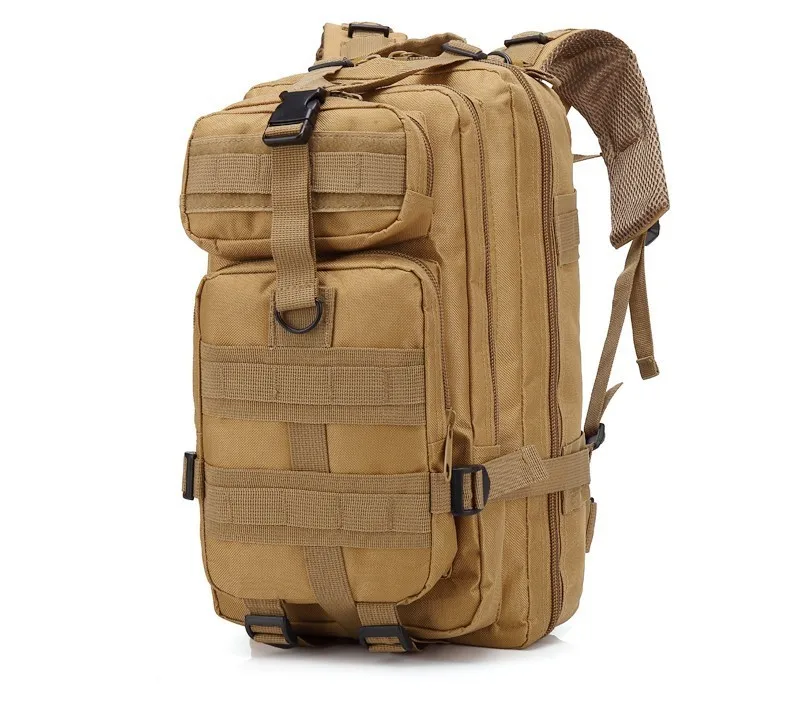 Khaki 30л охотничий рюкзак Molle 3P Тактическая Военная Сумка Камуфляжный армейский Swat рюкзак мужской походный рюкзак для путешествий наружный штурмовой пакет - Цвет: Khaki