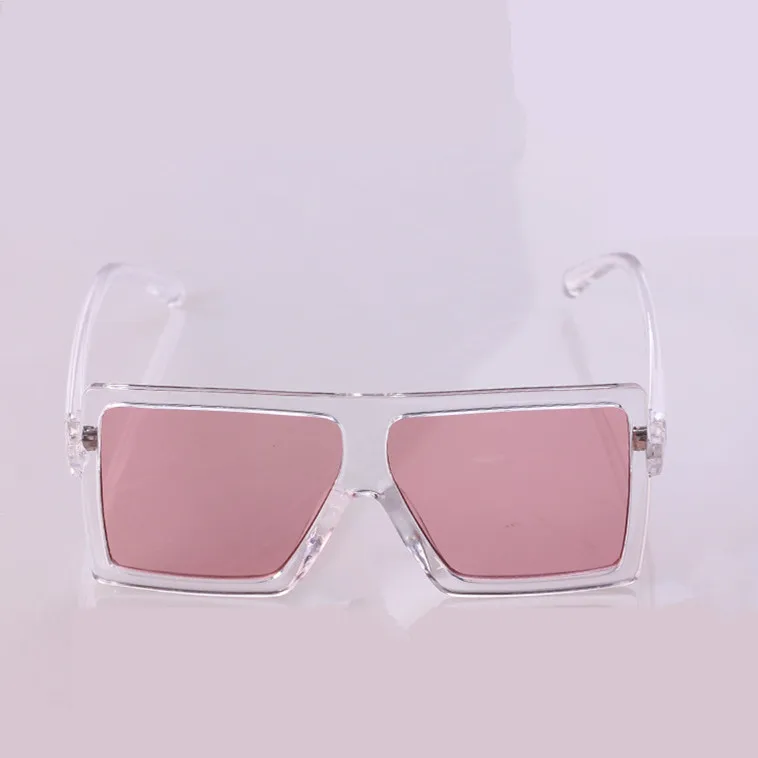 Pink KOTTDO, квадратные детские солнцезащитные очки для девочек, для маленьких мальчиков, для фестиваля, в стиле панк, негабаритные солнцезащитные очки, uv400, очки для детей, oculos de sol masculino - Цвет линз: Pink