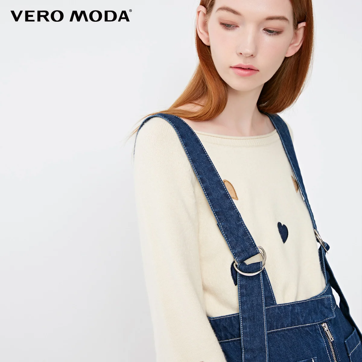 Vero Moda Новая женская джинсовая юбка с лямками на молнии спереди с подкладкой на молнии | 318337507