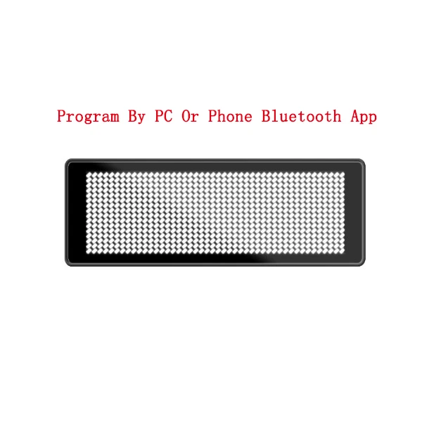 Brief Rechargeable Led Name Tag Mini Digital Bluetooth APP Programmable Scrolling Message Tag Badge Sign Support All Languages - Цвет: White-B