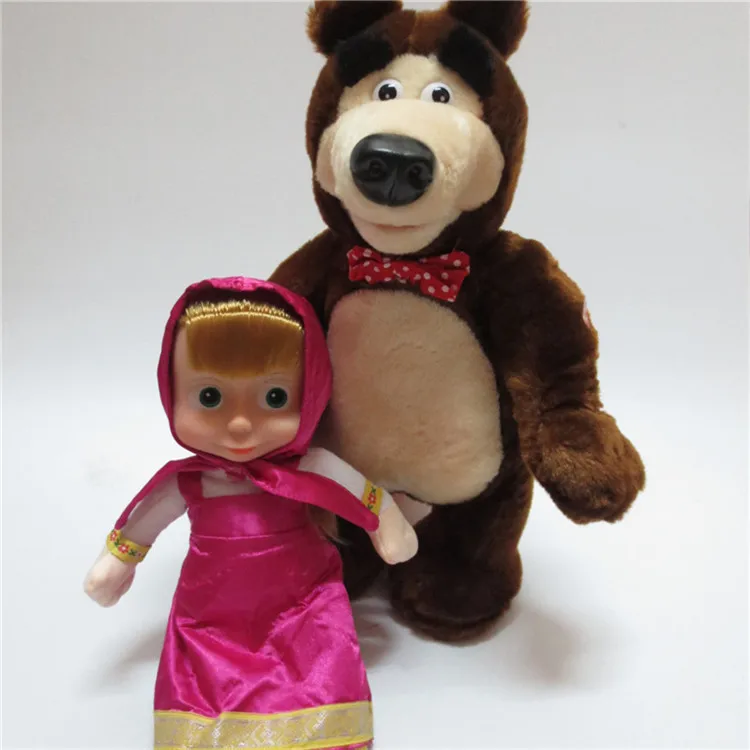 Masha And Bear Figure Toys Russian Can Dancing Walking Talking Singing Doll Birthday Gift | Игрушки и хобби