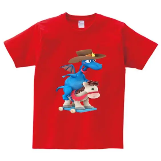 red childreT-shirt Doc mcstuffins/футболка для девочек 2, 3, 4, 5, 6, 8, 10, 12 лет, Детская летняя футболка, хлопковая Детская футболка с короткими рукавами для маленьких девочек, MJ - Цвет: red childreT-shirt