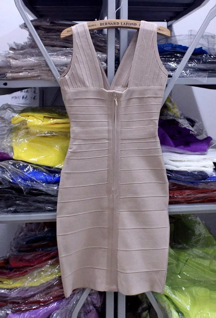 Женское сексуальное Клубное платье с глубоким v-образным вырезом и открытой