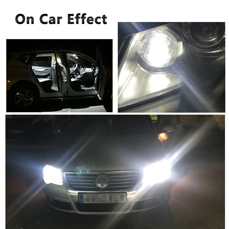 10 шт. светодиодный Canbus T10 W5W 3014 24SMD интерьер автомобиля светодиодный свет лампы для VW Passat B6 B7 Jetta Golf 5 6 7 MK5 Tiguan CC Scirocco