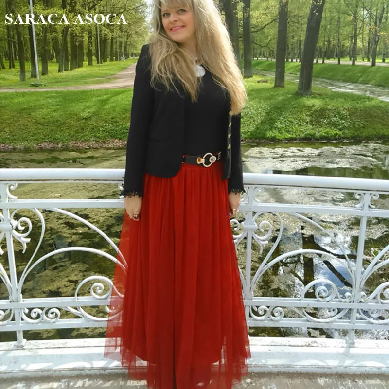 Женская трехслойная юбка макси фатиновая длиной до щиколотки 18 цветов|skirt fabric|skirt