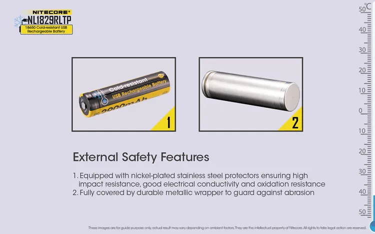 NITECORE 3400mAh высокопроизводительный литий-ионный аккумулятор с кнопкой сверху 18650 защищенный аккумулятор NL1834R с кабелем для зарядки