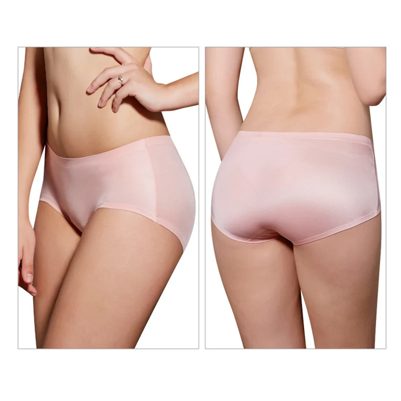 Женское Бесшовное безопасное нижнее белье со средней талией облегающее