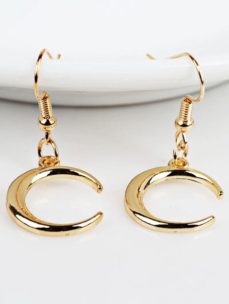 Украшенные луной Висячие серьги женские модные ювелирные изделия 2019 Feamle