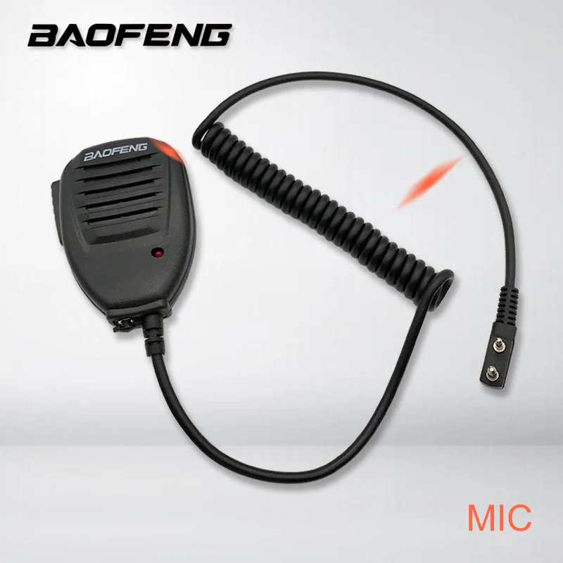 Baofeng Радио Динамик Mic Микрофон PTT для Портативный двухстороннее радио иди и болтай Walkie Talkie “иди и UV-5R UV-5RE UV-5RA плюс UV-6R
