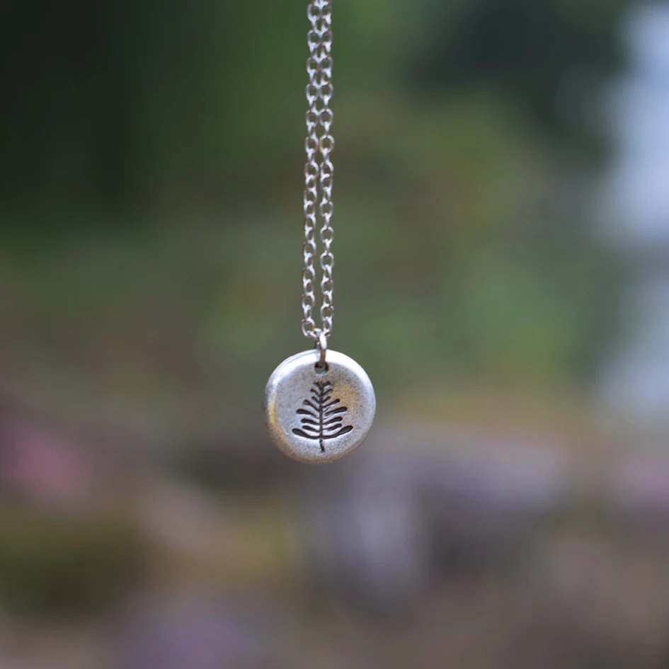 Ожерелье из сосны лес бижутерия природных материалов дикой природы подарок для