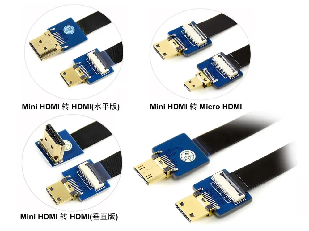 Микро/мини-адаптер HDMI для DIY кабель горизонтальный/прямой разъем | Компьютеры и