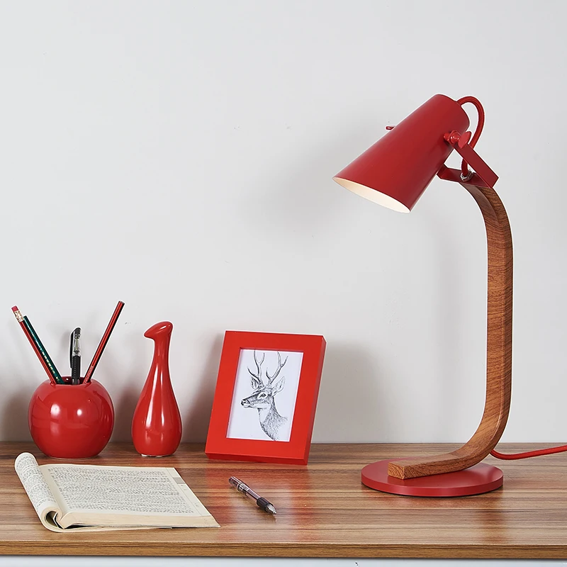 Кабинет в Корейском стиле обтягивающая студийная лампа для спальни настольная