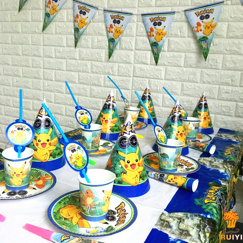 Столовая посуда на 6 персон Покемон Пикачу волшебник товары для детского дня