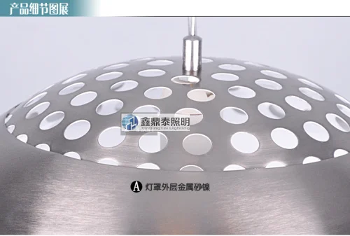 Маленький серый цвет современный подвесной светильник для рыбалки с одной