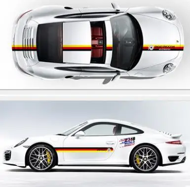 2018 стикер для автомобиля на Кубке мира декоративные наклейки с цветами Германия