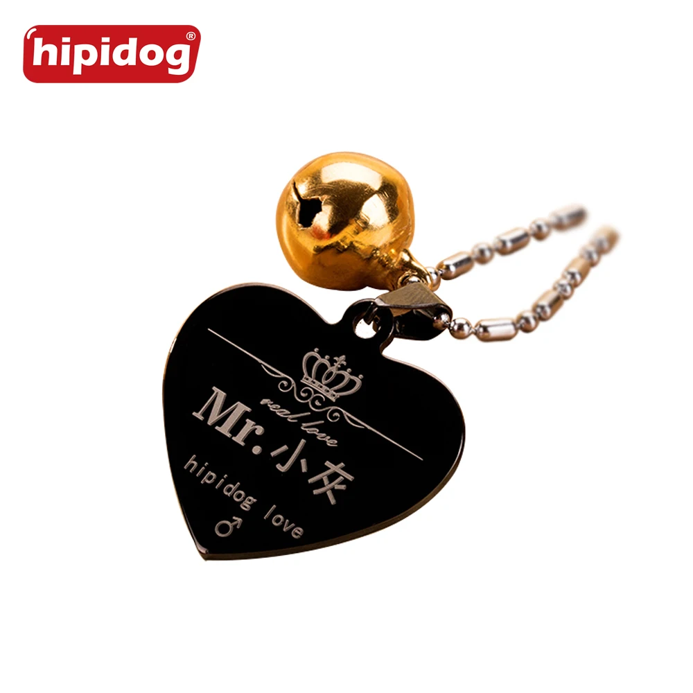 Hipidog пользовательские выгравированы собак Pet Tag Двусторонняя