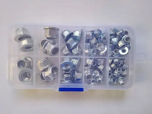 Фланец из углеродистой стали M3/M4/M5/M6/M8 100 шт.|100pcs m3|nut nutm8 flange nut |