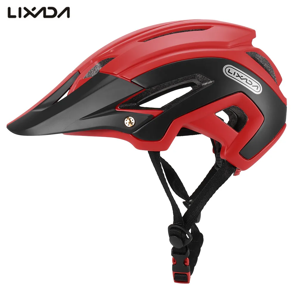 Велосипедный шлем Lixada со съемным козырьком Регулируемый Casco Ciclism 16 Vent MTB защитный