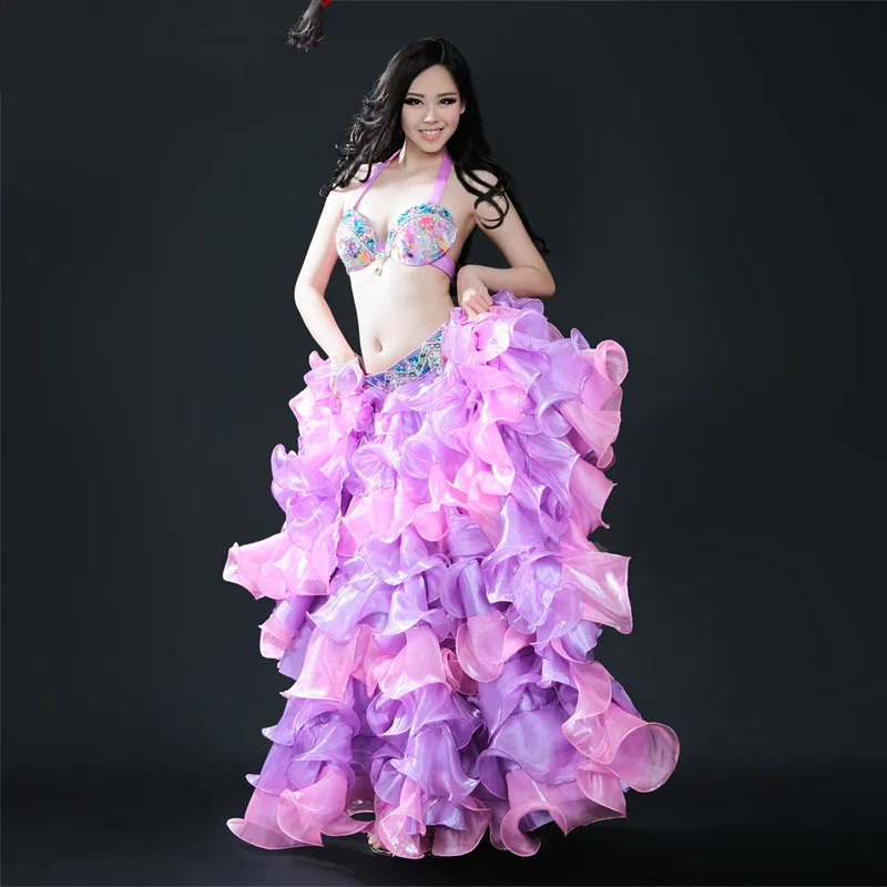 Новая танцевальная юбка в индийском стиле для танца живота с большими качелями