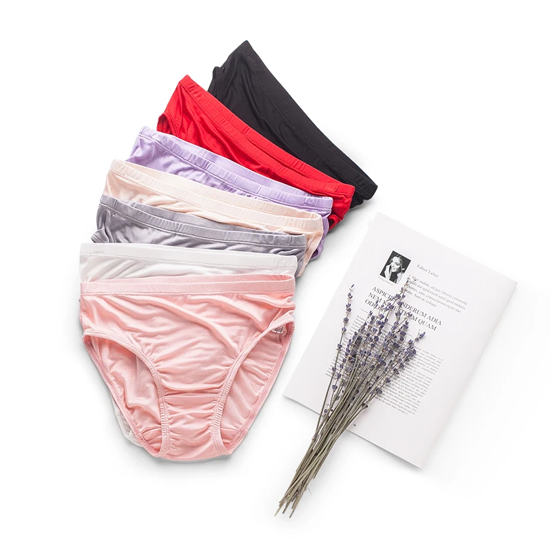 Женские шелковые трусики из 100% натурального шелка трусы со средней посадкой