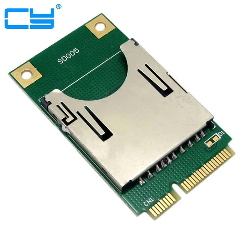 Mini PCI E Express pcie pci express адаптер для SD SDHC MMC устройство считывания карт|Компьютерные