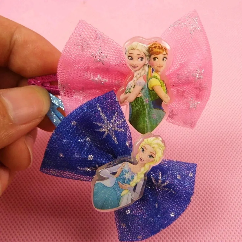 Красивая модная одежда для девочек принцессы Эльзы и Анны с бантом героями