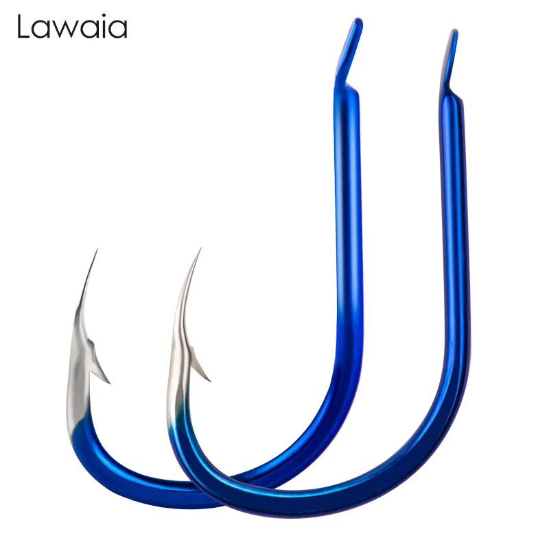 Lawaia Fishing Hooks 35 Pieces Izu / Iseuni Scattered With Barbed Hook 100C High Carbon Steel Flat Hook Tip Sharp Fishing Tackle