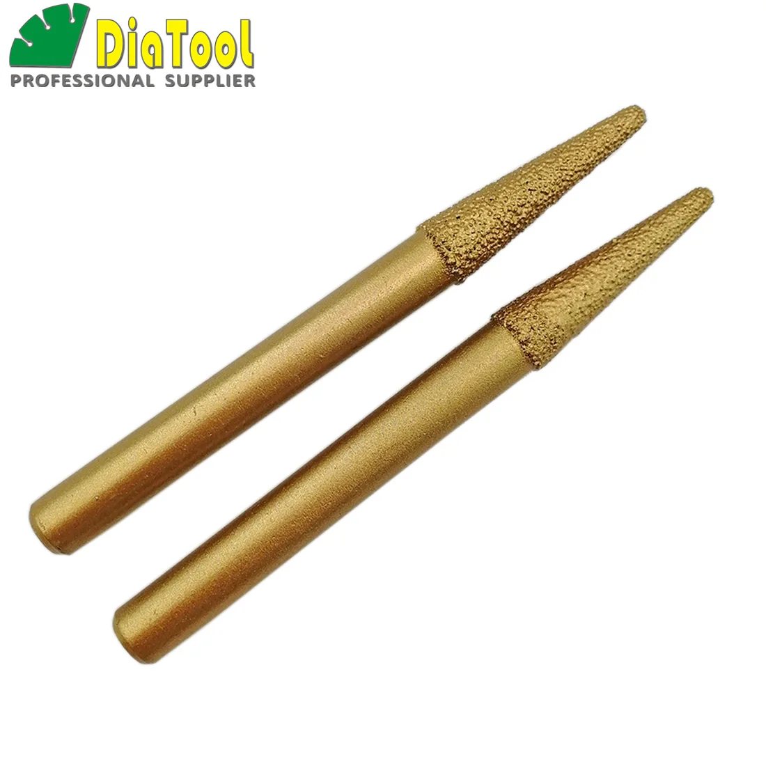 SHDIATOOL 2pcs 8-3/30MM CNC taper ball-end cutter Stone carving tools granite marble taper ball-end Stone cutter rotary burrs