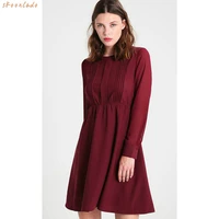 women newest long sleeve lovey dresses special original oversea design hotsale casual clothes slim young elegant lady clothes