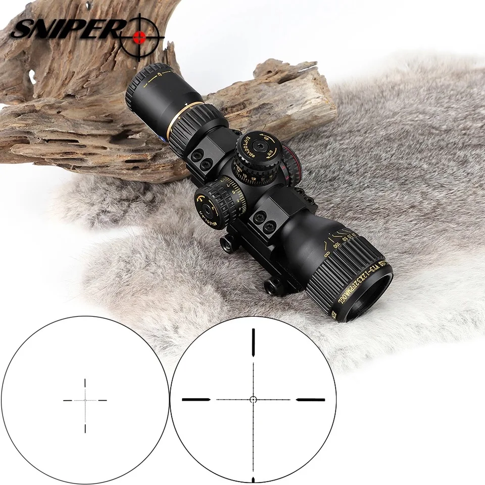 Снайпер VT 3 12X32 компактный Красный лазерный прицел RiflescopesFirst фокальный охотничий