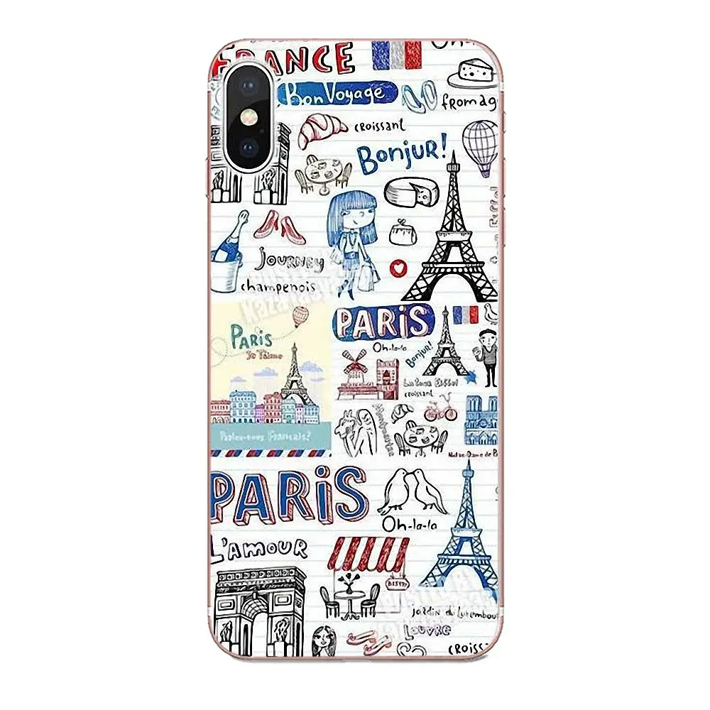 Французский Париж Эйфелева башня для Galaxy A3 A5 A7 On5 On7 2015 2016 2017 Grand Alpha G850 Core2 Prime S2 I9082