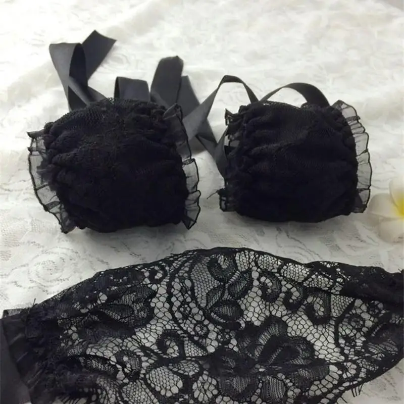 1 компл. в комплекте сетчатые кружевные наручники маска от синяков под глазами