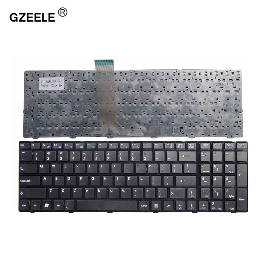 Клавиатура для ноутбука GZEELE US MSI V111922AK1 A6200 CR620 CX705 S6000 с раскладкой на английском