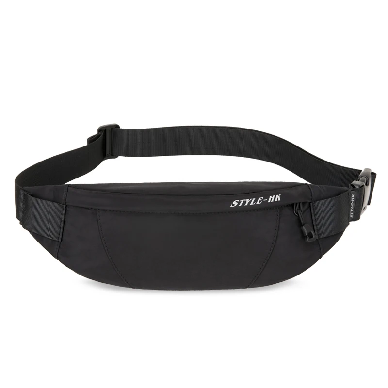 Hk Fanny Pack черная водонепроницаемая сумка на пояс для денег мужской кошелек подростковый дорожный кошелек на пояс Мужские поясные сумки чехол для сигарет для телефона - Цвет: new black