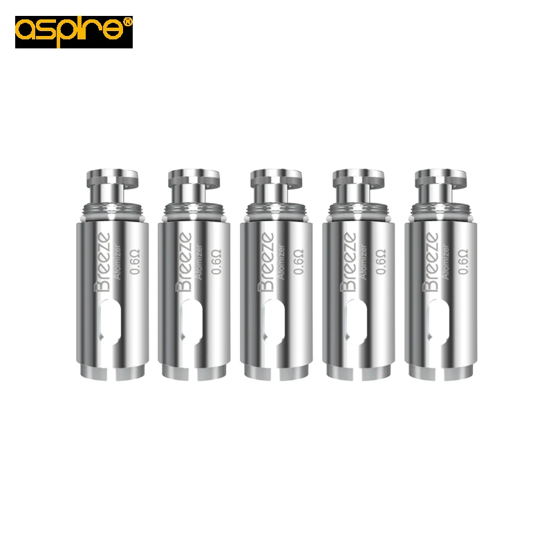 5 шт. 10 Aspire Breeze катушки с головкой 0.6ohm 1.2ohm Бриз U техническая катушка для E Cig 2 Vape