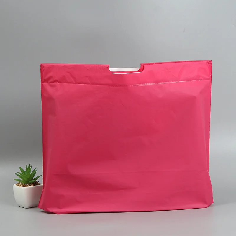 Rose Red 200 шт./лот, креативный дизайн, матовая сумка на шнурке, пластиковая сумка, Подарочная сумка для одежды - Цвет: Rose Red
