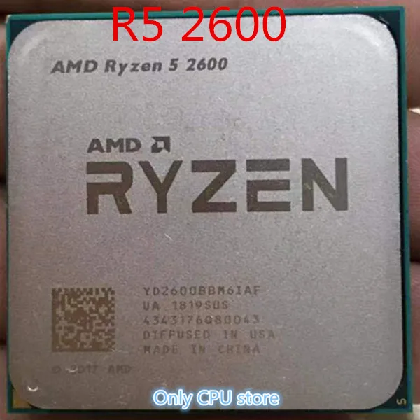 Процессор AMD Ryzen 5 2600 R5 2600 3,4 ГГц шестиядерный двенадцати ядерный процессор 65 Вт Процессор YD2600BBM6IAF Socket AM4