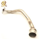 Выхлопная труба для мотоцикла, скутера, спортивного скутера GY6 Escape Moto 51 мм, разъем из нержавеющей стали со средним звеньем для выхлопной системы Yamaha 150CC 125CC