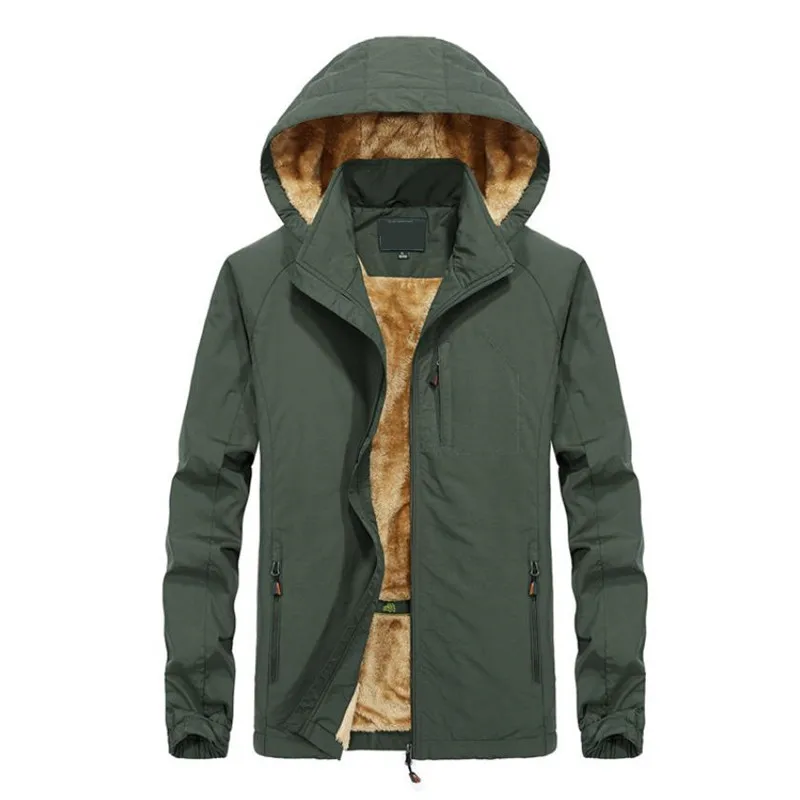 

Winter Jackets and Coats Men Thick Hooded Casual Soft Breathable Windproof Men's Jacket