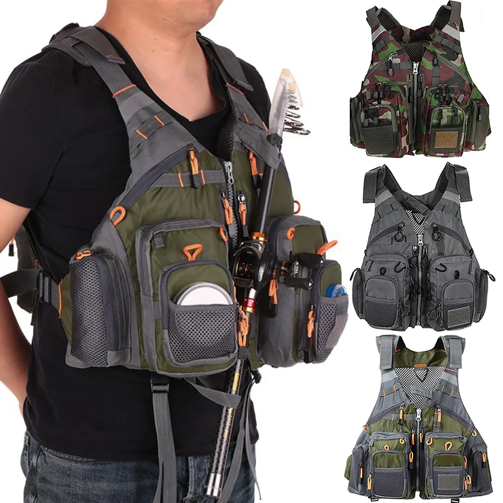 Mesh Design Breathable Detachable Adjustable Multifunctional Sport Swimming Outdoor Sailing Life Safety Boating Fishing Vest |
