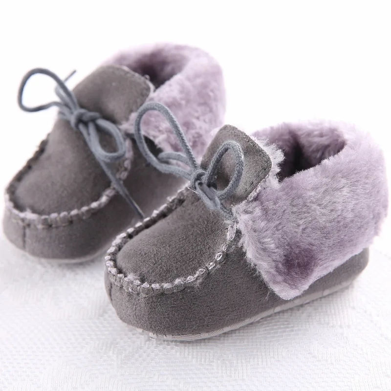 

Brand Cross-tied baby shoes kids boys girls moccasins tassel sneakers infant booties soft soled first walker winter warm boots