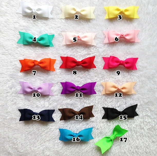 

30 pcs/lot New Ribbon Bow hair accessories 17 colors