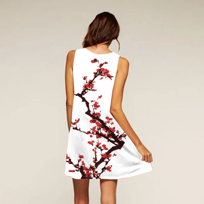 Женский Повседневный пляжный сарафан LAAMEI Пляжное Платье в стиле бохо с цветочным